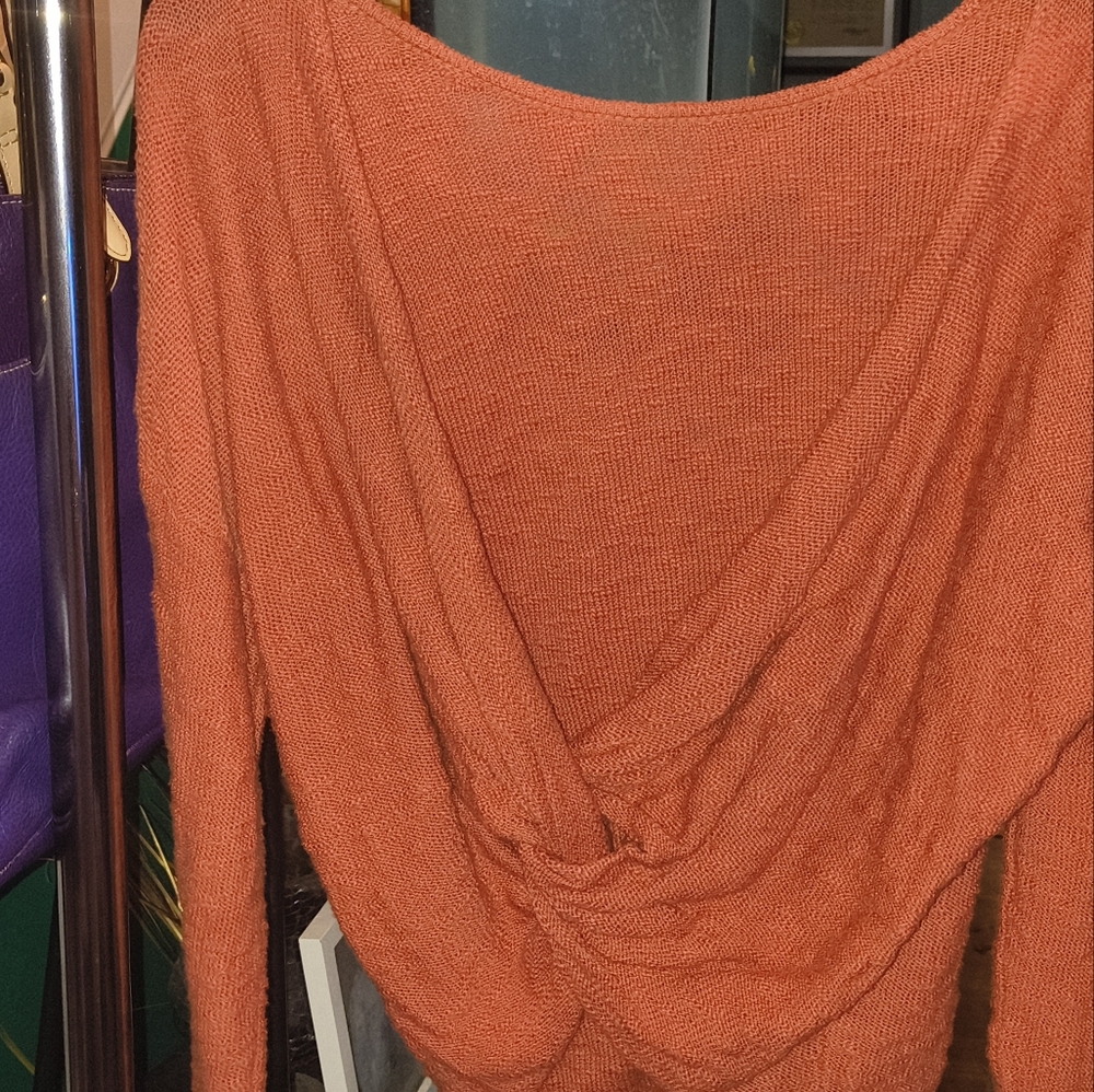 BB Dakota by Steve Madden Off-the-Shoulder Sweater in Rust